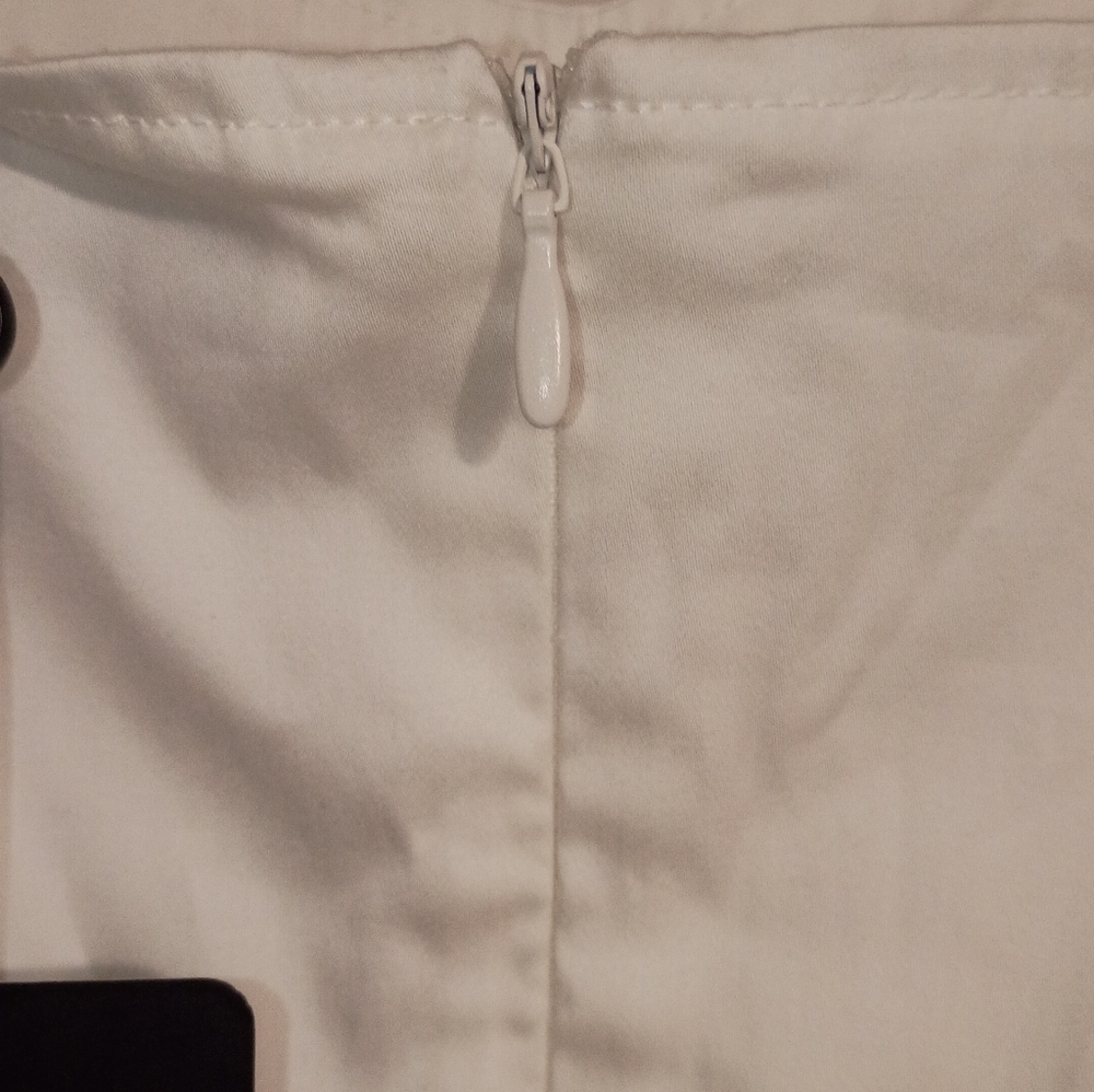 French Connection White Mini Dress with Spaghetti Straps Size 6 New - Picture 6 of 6